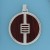 SPC WOOD INLAID 35mm ROUND PENDANT