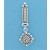 SPC MARCASITE FANCY STUD WITH BAR DROP