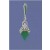 SPC GREEN AGATE/MARCASITE DROP EARRING -