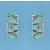 SPC TURQ SET HALF HOOPSTUDS
