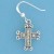 SPC SQ.MARCASITE SET CROSS DROPS