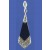 SPC ONYX/MARCASITE TIE SHAPE DROPS     -