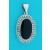 SPC 30x20mm ONYX OVAL LOCKET           -