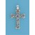 SPC 28x21mm AMETHYST/MARCASITE CROSS   =