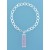 SPC PINK CRYSTALS IN BOTTLE CHARM BRAC.