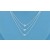 SPC 3ROW SNAKE CHAIN WITH SLIDING HEART=