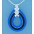 SPC 16"SNAKE CHAIN/RUBBER TEARDROP PEND.