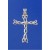 SPC 30x25mm OPEN PLAIT CROSS PENDANT   =