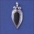 SPC VICT.DESIGN TEARDROP ONYX PENDANT