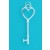 SPC HEART TOPPED 35mm PLAIN KEY PENDANT