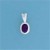 SPC 8x6mm OVAL AM RUBSET PENDANT       =