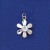 SPC 13mm FLOWER PENDANT WITH 4mm CZ    =