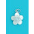 SPC 7mm ROUND CZ DOMED FLOWER PENDANT  =