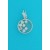 SPC 7 CZ'S IN GLASS SEE/THROUGH PENDANT-