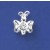 SPC  CZ SET BUTTERFLY SLIDER PENDANT   -