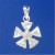 SPC TRIANGULAR CZ'S FLOWER PENDANT     =