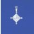 SPC DIAMOND SHAPE FANCY CZ PENDANT     -