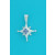 SPC STAR WITH BEADS PURPLE CZ PENDANT  -