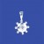 SPC BEAD DESIGN ROUND CZ PENDANT