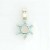 SPC 14mm BLUE SET STAR OF DAVID PENDANT=