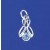 SPC 5mm BLUE TOPAZ FANCY PENDANT