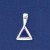 SPC 10mm TRIANGULAR BLUE STONE PEND.
