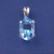 SPC 14x10 OVAL BLUE STONE PENDANT