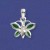 SPC ASST STONE SET BUTTERFLY PENDANT