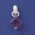 SPC 9mm DIA.SHAPE IMM.AMETHYST PENDANT