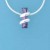 SPC 14x4mm BAGETTE AMCZ WIRE WRAP PEND =