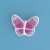 SPC FADING PINK CRYST.BUTTERFLY PENDANT=