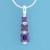 SPC 3 SQ.SHAPE PURPLE CZ TAPERING PEND =