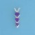 SPC 3 HEARTS AMETHYST TAPERING PENDANT