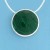 SPC 30mm ROUND MALACITE SLIDER PENDANT =