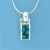 SPC SYN TURQ INLAID D SECT PEND/CHAIN  =