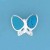 SPC INLAID TQ/CZ BUTTERFLY PENDANT     =