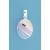 SPC MULTI COL CRAZY PAVING OVAL PENDANT=