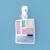 SPC MULTI COL CRAZY PAVING RECT.PENDANT