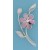SPC PINK/WHITE M.O.P INLAID FLOWER PEND