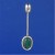 SPC OVAL MALACITE PENDULUM PENDANT