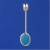 SPC OVAL TURQUOISE PENDULUM PENDANT