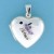 SPC PURPLE CZ FLOWER HEART LOCKET      =