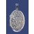 SPC EMBOSSED FLOWER LOCKET 34X24mm     =