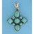 SPC TURQ CROSS PENDANT                 =