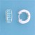 SPC BAGETTE SYN BT 14x5mm HINGED HOOPS =