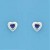 SPC 4mm HEART AMETHYST/7mm HEART STUD  =