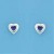 SPC 4mm HEART AMETHYST/7mm HEART STUD  =