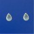 SPC 6mm BLUE STONE TEARDROP STUDS