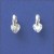 SPC 6mm CLIP SET HEART CZ FANCY STUDS  =