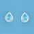 SPC 7mm BLUE STONE TEARDROP STUDS      =